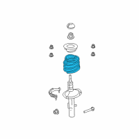 OEM 2015 Lincoln MKT Coil Spring Diagram - DE9Z-5310-C