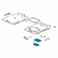 OEM 1999 Honda Accord Light Assembly, Interior (Light Lapis) Diagram - 34250-SV1-A12ZE