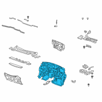 OEM 2008 Honda CR-V Insulator, Dashboard Diagram - 74260-SWA-A00