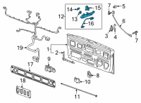 OEM 2021 GMC Sierra 2500 HD Handle Diagram - 84758065