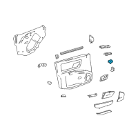 OEM 2006 Cadillac SRX Switch, Driver Seat Adjuster Memory Diagram - 25749090