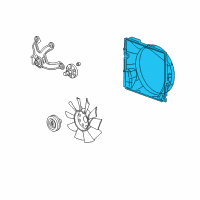 OEM Cadillac Fan Shroud Diagram - 89022523