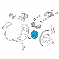 OEM 2019 Chevrolet Volt Bearing Asm-Front Wheel Diagram - 13510543