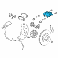 OEM 2016 Chevrolet Volt Caliper Diagram - 13532173