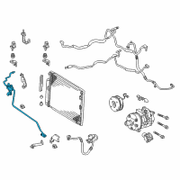 OEM 2003 Lexus GX470 Tube & Accessory Assembly Diagram - 88710-6B021