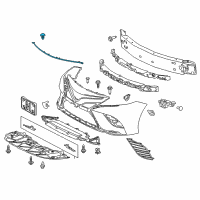 OEM 2019 Toyota Camry Front Weatherstrip Diagram - 53395-06120