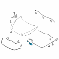 OEM 2020 Toyota Yaris Latch Diagram - 53510-WB001