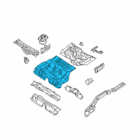 OEM 2006 Nissan Maxima Floor-Rear, Front Diagram - 74512-8J030