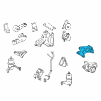 OEM 2020 Lexus RX350 Bracket, Engine Mount Diagram - 12321-0P060