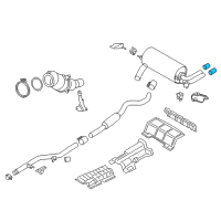 OEM 2014 BMW 228i Tailpipe Trim, Black Chrome Diagram - 18-30-7-610-639