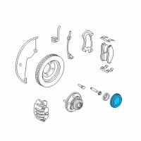 OEM Ford Rear Sensor Ring Diagram - 7L2Z-2C182-A