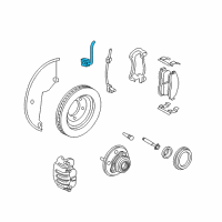 OEM 2005 Mercury Mountaineer Front Flex Hose Diagram - 4L2Z-2078-AA