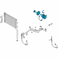 OEM 2015 Kia Rio Compressor Assembly Diagram - 977011W600