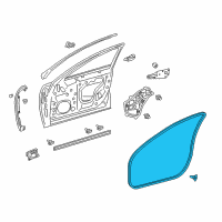 OEM 2018 Lexus LS500h WEATHERSTRIP, Front Door Diagram - 67861-50060