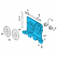 OEM 2015 Scion tC Fan Shroud Diagram - 16711-36090