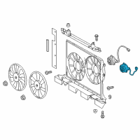 OEM 2015 Scion tC Fan Motor Diagram - 16363-28390