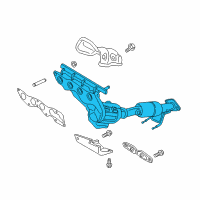 OEM Ford Police Responder Hybrid Manifold With Converter Diagram - HS7Z-5G232-A