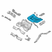 OEM 2003 Infiniti Q45 Floor-Rear, Rear Diagram - 74514-AR230