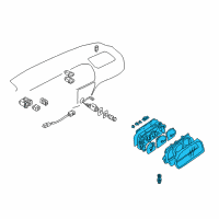 OEM 1999 Chevrolet Tracker Cluster Assembly Diagram - 30021781