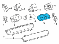 OEM 2017 Toyota Mirai Trunk Switch Diagram - 84840-62010