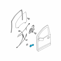 OEM Nissan Frontier Handle Assy-Door Window Regulator Diagram - 80760-EA000