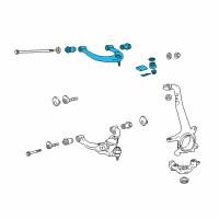 OEM 2007 Toyota Tacoma Upper Control Arm Diagram - 48610-04021