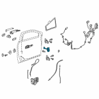 OEM 2020 Buick Enclave Door Check Diagram - 23166545