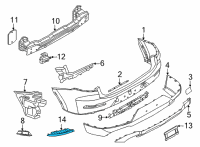 OEM BMW X4 REFLECTOR, REAR LEFT Diagram - 63-14-7-463-975