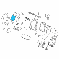 OEM 2016 Buick Enclave Seat Back Heater Diagram - 25949212