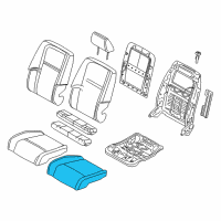 OEM 2013 Dodge Journey Seat Cushion Foam Diagram - 68096229AB