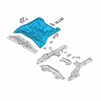 OEM Hyundai Kona Electric Panel-Rear Floor Diagram - 65511-K4000