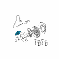 OEM 2000 Dodge Neon CALIPER-Disc Brake Diagram - 5014784AB