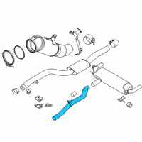 OEM BMW 745e xDrive INTERMEDIATE PIPE Diagram - 18-30-8-698-929