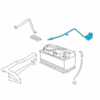 OEM BMW 750i Positive Battery Cable Diagram - 61-12-9-217-033