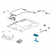 OEM Buick Verano Reading Lamp Assembly Diagram - 22774355