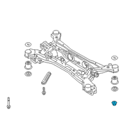 OEM 2019 Hyundai Santa Fe Flange Nut-Self Locking Diagram - 54456-4A000