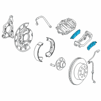 OEM 2011 Chevrolet Silverado 3500 HD Rear Pads Diagram - 20829195