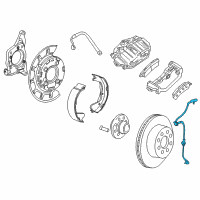 OEM 2011 GMC Sierra 2500 HD Rear Speed Sensor Diagram - 22827364