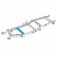 OEM 1999 Chevrolet Tahoe Crossmember, Trans Support *W/O Slotted Diagram - 15735499