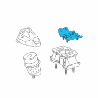 OEM 2017 Lexus RC200t Bracket, Engine Mount Diagram - 12321-31150