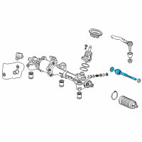 OEM 2019 Acura MDX End Set, Rack Diagram - 53610-TZ5-A01