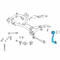 OEM 2001 BMW 740iL Right Traction Strut Without Rubb.Mountng Diagram - 31-12-1-141-722