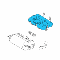 OEM Dodge B2500 Fuel Tank Diagram - 52128014