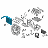 OEM 2020 Ford Explorer Evaporator Core Diagram - L1MZ-19860-BC