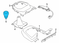 OEM Toyota GR86 Shift Knob Diagram - SU003-08880