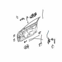 OEM 2004 Nissan Altima Rod-Key Lock, L Diagram - 80515-8J000