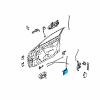 OEM 2004 Nissan Sentra Door Lock Actuator Motor, Rear Left Diagram - 80553-AA20A