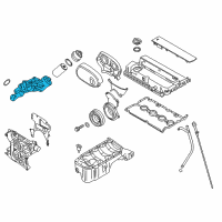 OEM 2015 Chevrolet Cruze Cooler Kit-Engine Oil Diagram - 25199751