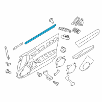 OEM 2018 Toyota 86 Belt Weatherstrip Diagram - SU003-01621