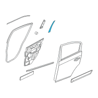 OEM Nissan Sentra Tape-Rear Door Outside, LH Diagram - 82813-ET000